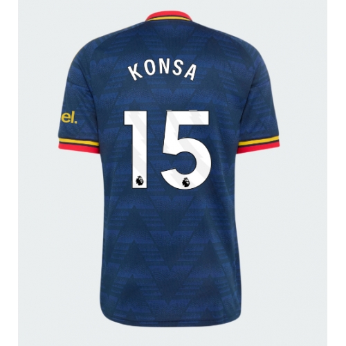 Arsenal Ezri Konsa #15 Maglia Gara Trasferta Repliche 2026-27 Maniche Corte Arsenal Ezri Konsa #15 Maglia Gara Trasferta Repliche 2026-27 Maniche Corte